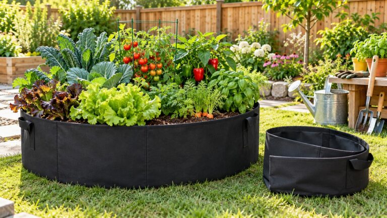 Back to the roots fabric raised garden bed
