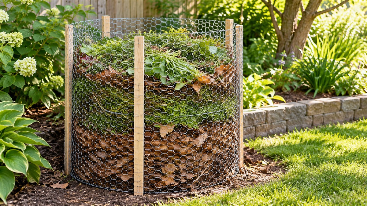 Best chicken wire compost bin diy