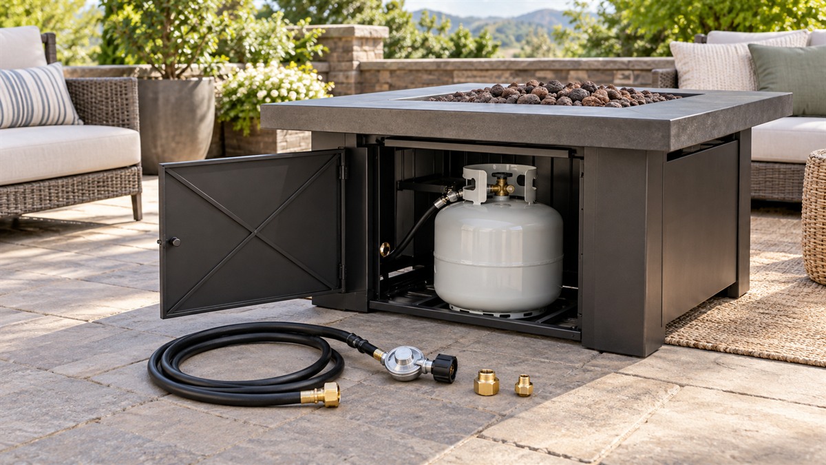 Best converting natural gas fire pit to propane
