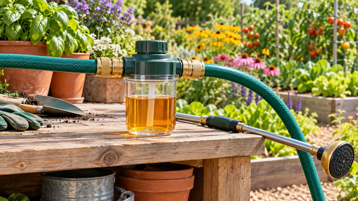 Best in line fertilizer dispenser garden hose