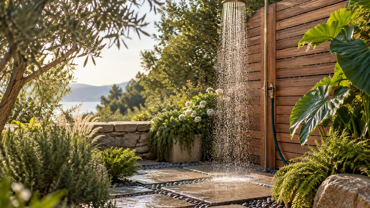 Best outdoor shower with garden hose connection