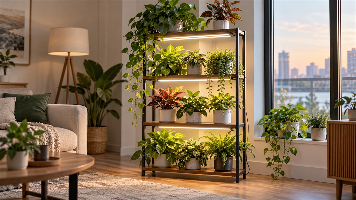 Best plant stand with grow lights indoor