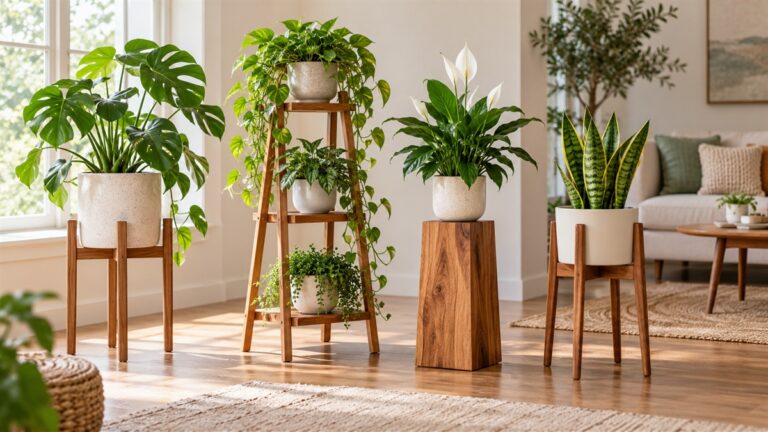 Best plant stands for indoors wooden