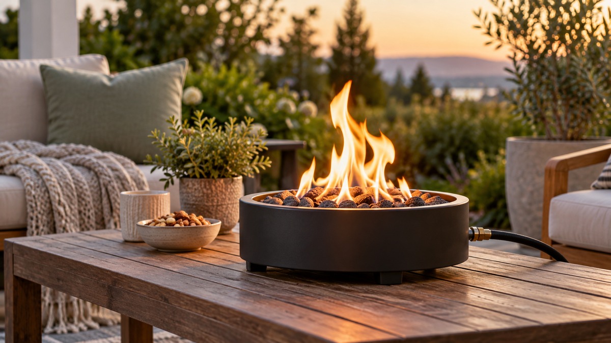 Best portable table top gas fire pit