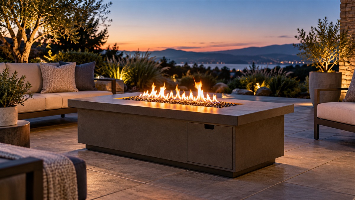 Best rectangular propane fire pit with tank inside