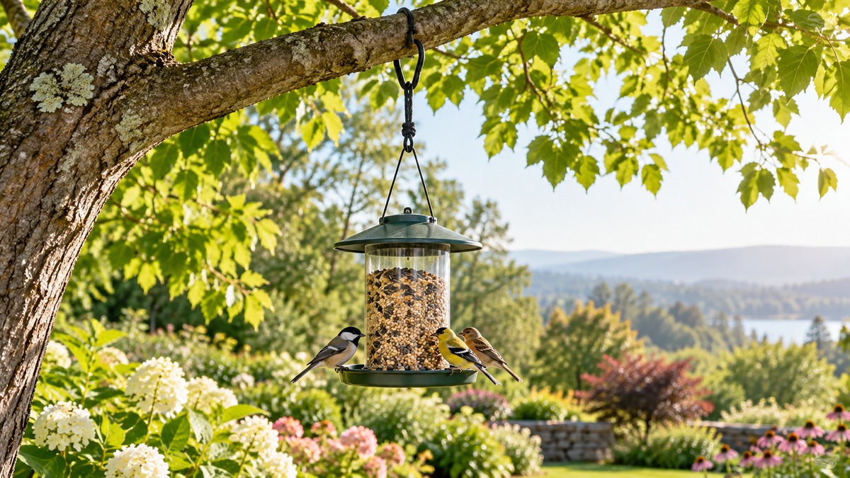 Best way to hang a bird feeder from a tree branch