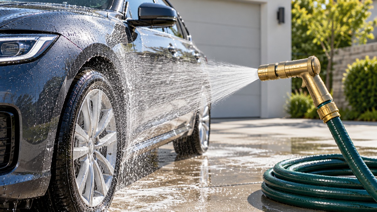 Brass nozzle for car wash