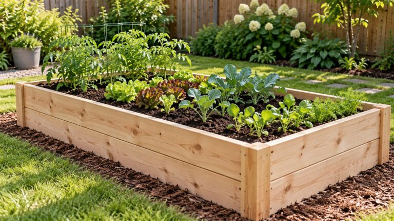 Easiest way to make a raised garden bed