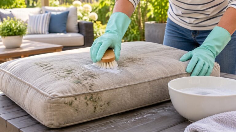 How to Clean Mold and Mildew Off Outdoor Cushions