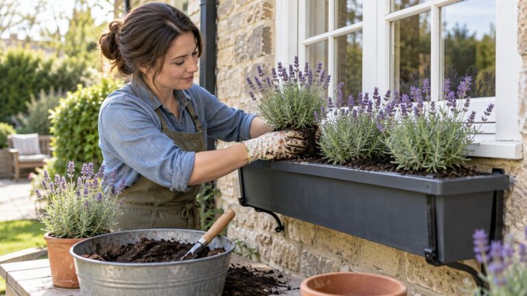 How to Plant Lavender in a Window Box