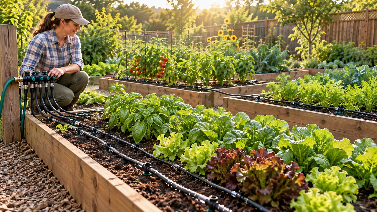 How to Water Several Raised Garden Beds