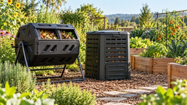 Outdoor compost bins