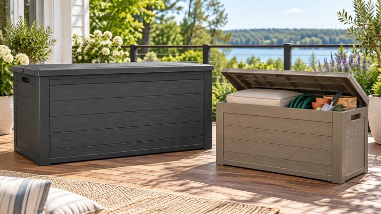 Outdoor deck boxes
