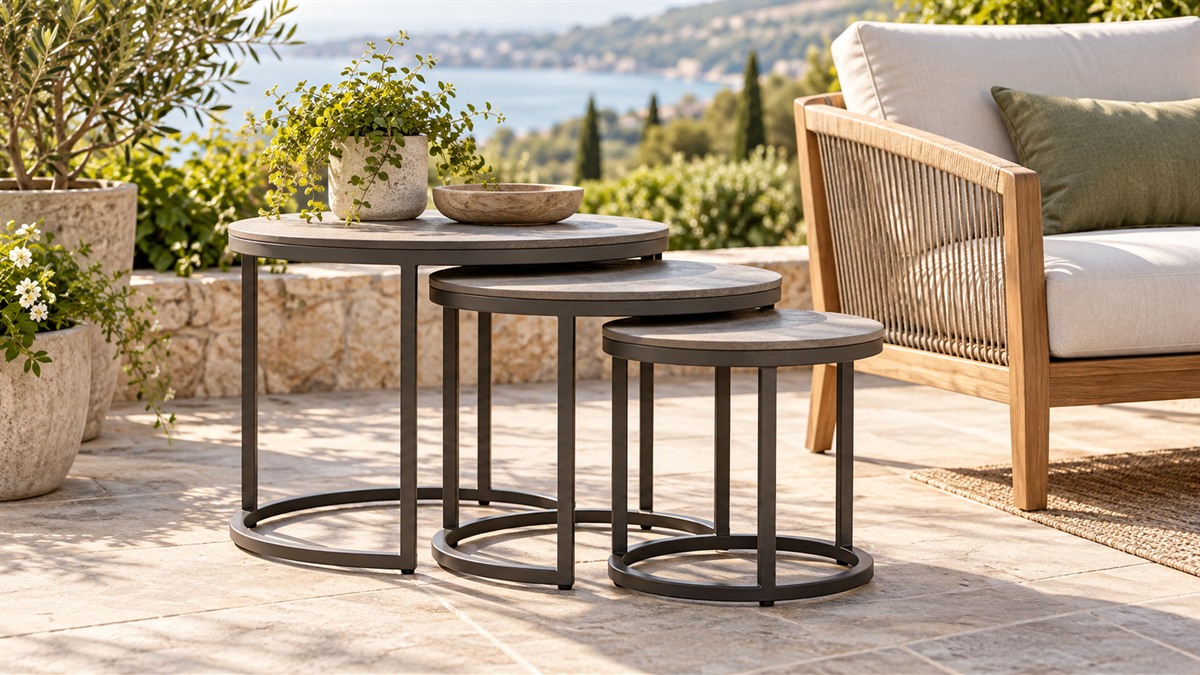 Outdoor nesting tables