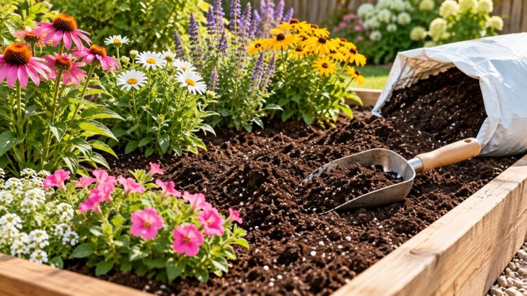 Potting mix for flower bed