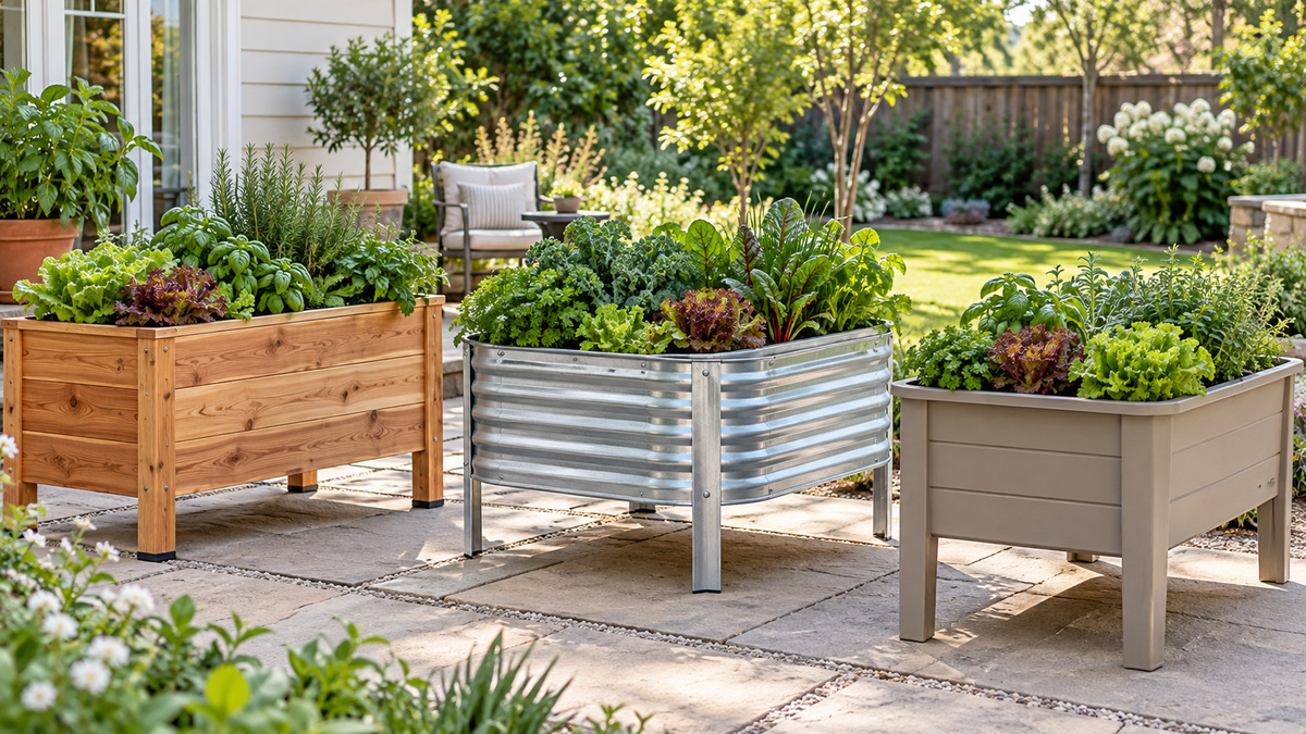 Best Elevated Planters: Wood, Metal and Plastic Beds Compared