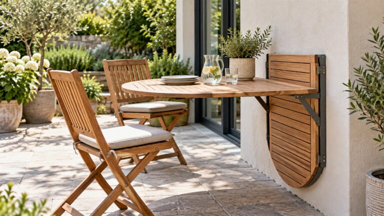 Fold away outdoor table