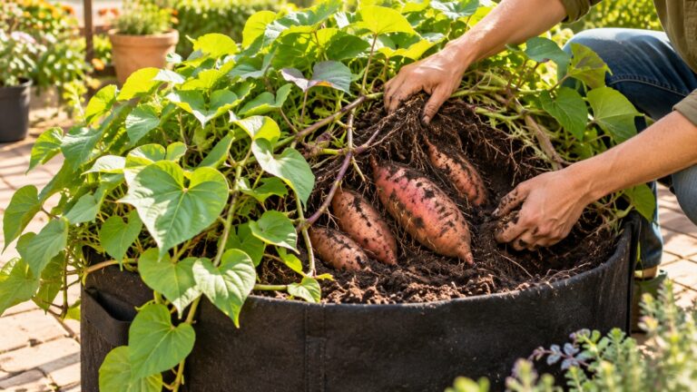 How to Grow Sweet Potatoes in Containers