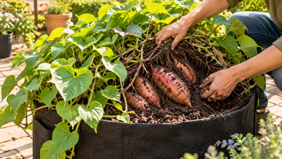 How to Grow Sweet Potatoes in Containers