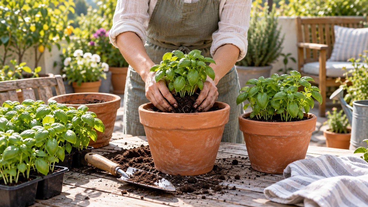 How to Plant Basil in Pots