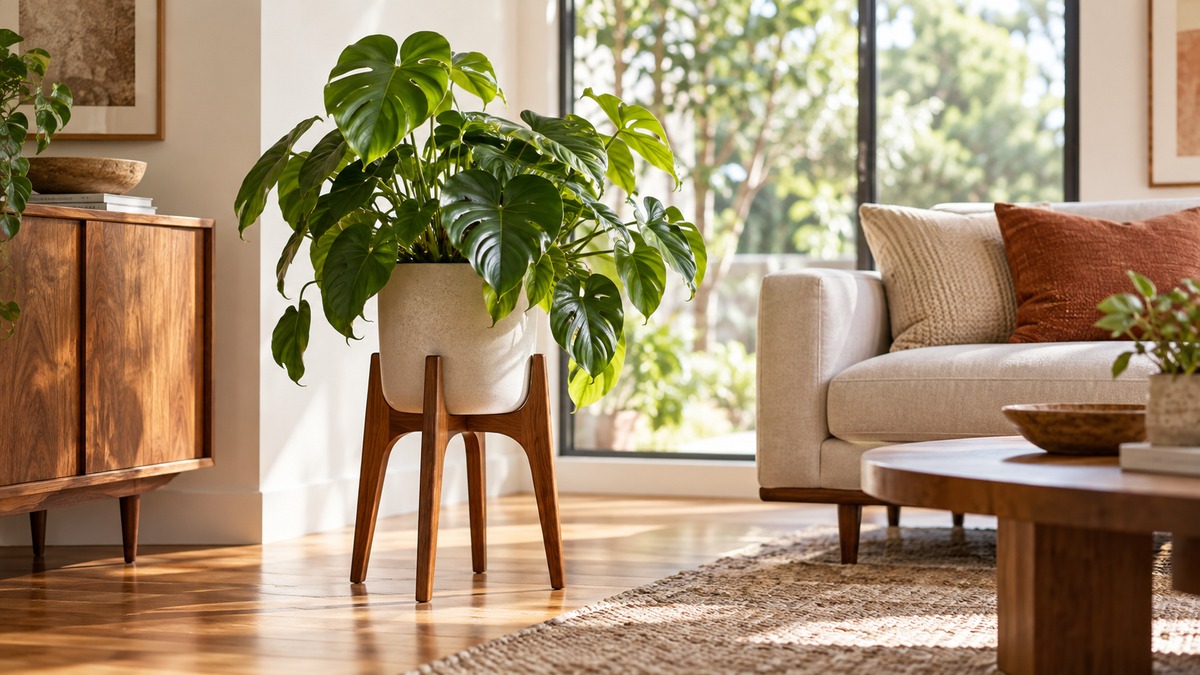 Mid century modern plant stand