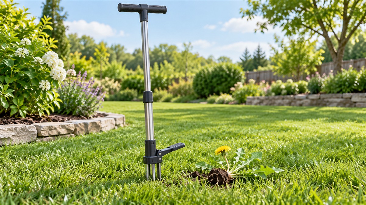 Standup weed puller